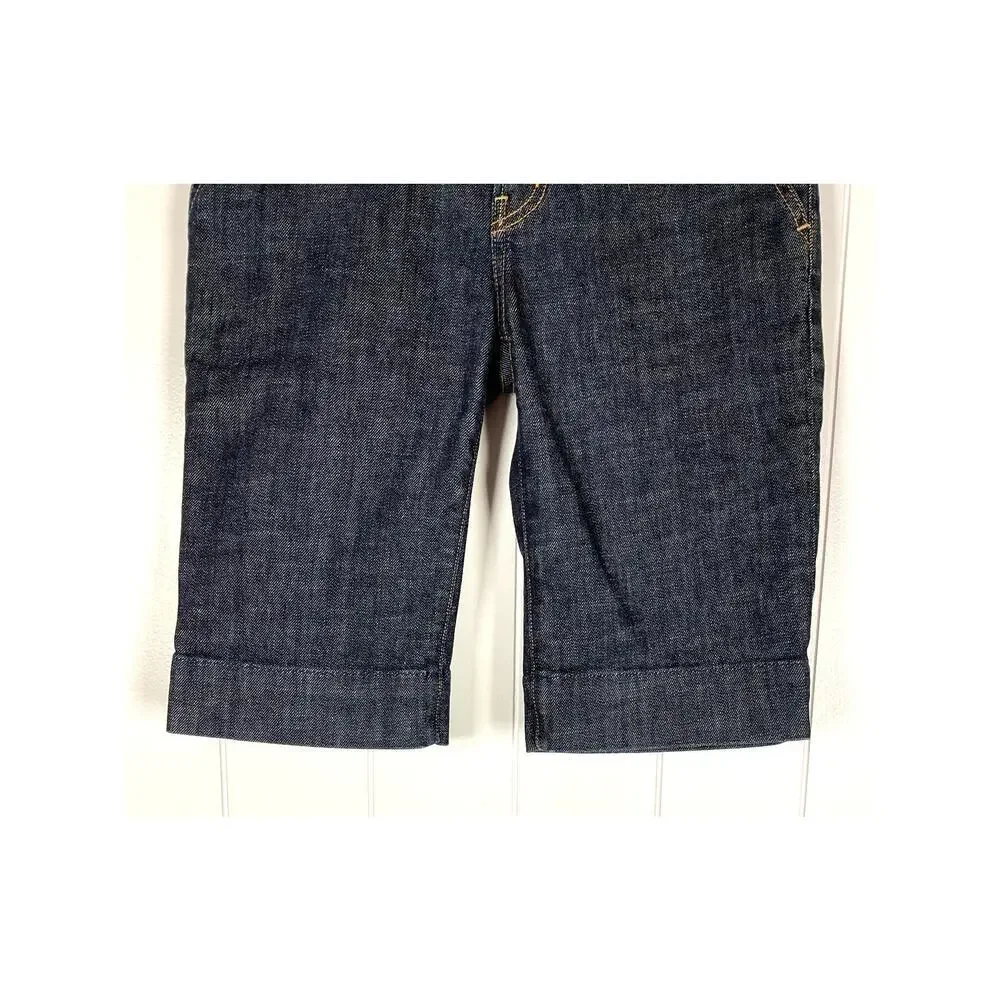 Citizen of Humanity Bermuda Denim Women's Shorts Flat Front‎ Rolled Hem Size 26